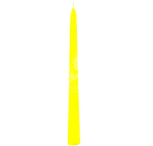 10" Yellow Taper Candle