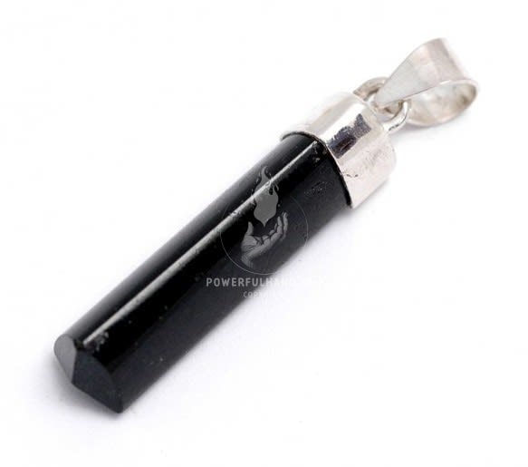 Black Tourmaline Point Pendant