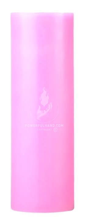 Pink Pillar Candle (2x6")