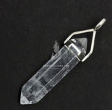 Pendentif à pointe de quartz clair