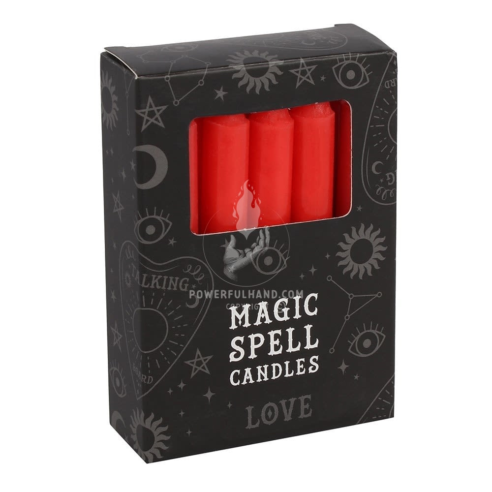 Bougies de sort magique rouge