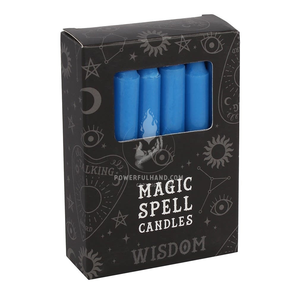 Bougies de sort magique bleues