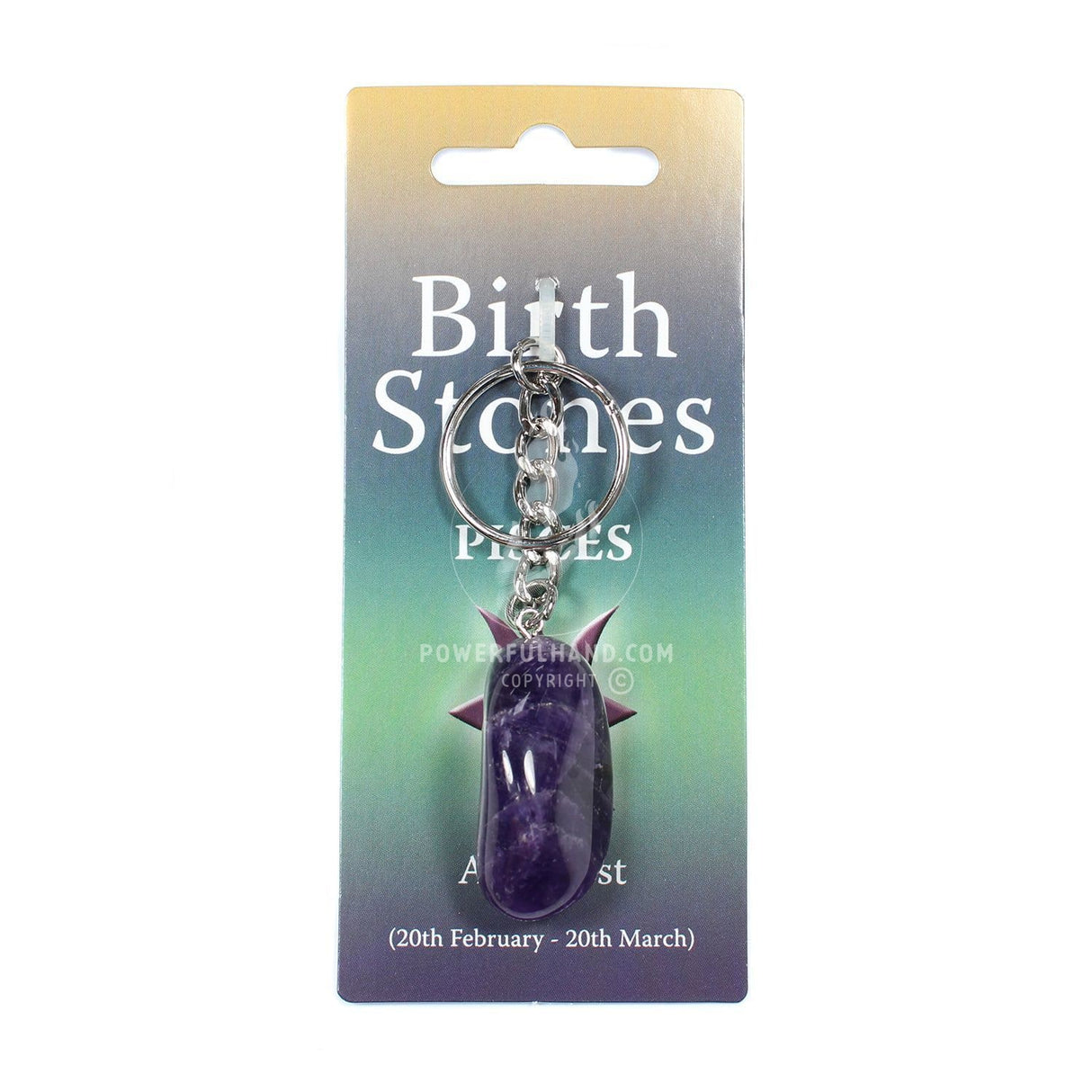 Pisces Birthstone Keyring