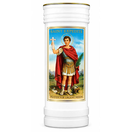Saint Expedite Pillar Candle CBC Distributors