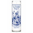 Saint Christopher Crusader Candle Powerfulhand.com