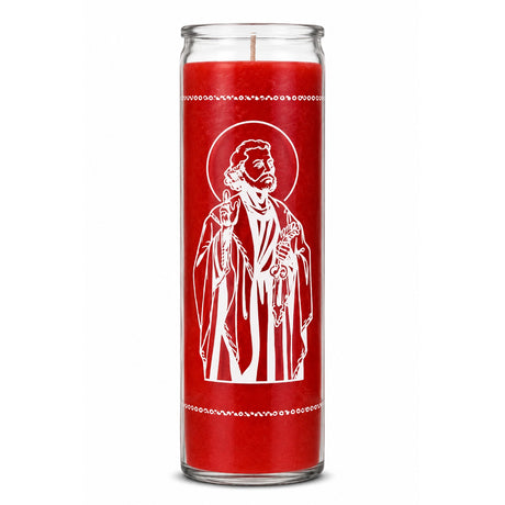 Saint Peter Crusader Candle Powerfulhand.com