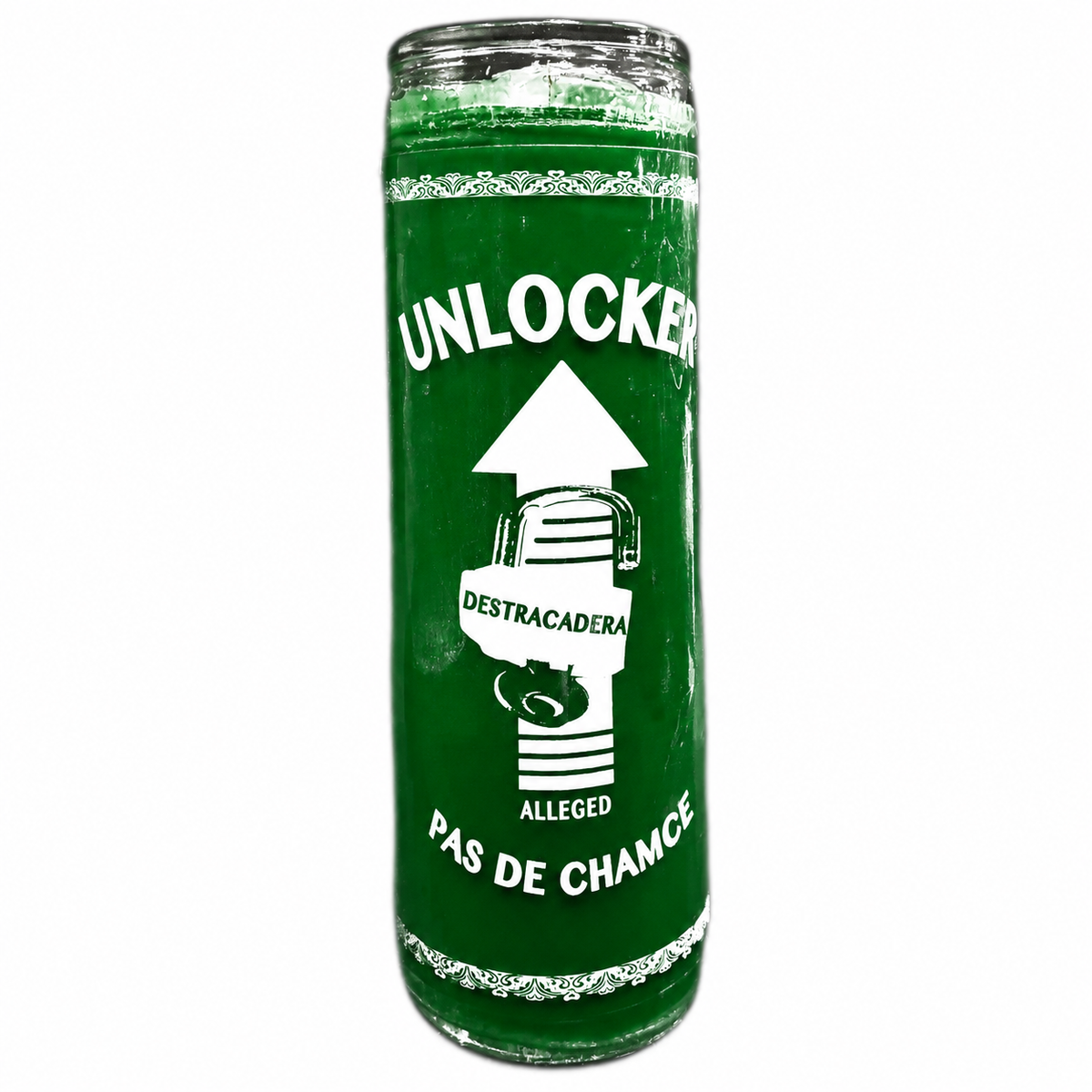 unlocker candle – Green wax (colour illustration)