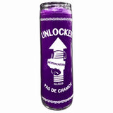 unlocker candle – Purple wax (colour illustration)