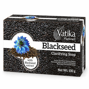 Vatika Naturals Blackseed Soap 100g carton on a white background