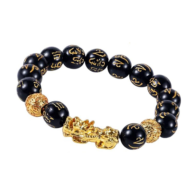 Pulseira Riqueza de Obsidiana Negra