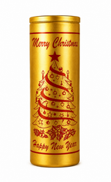 Gold Christmas Glass Candle