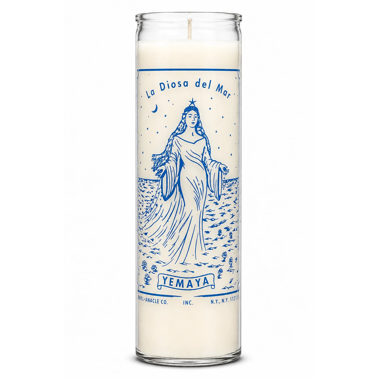Yemaya La Diosa Del Mar Crusader Candle Powerfulhand.com