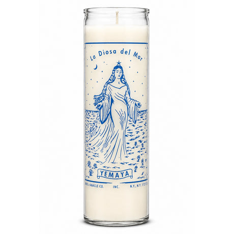Yemaya La Diosa Del Mar Crusader Candle Powerfulhand.com